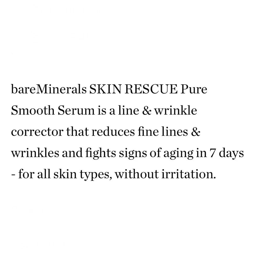 BareMinerals Skin Rescue Pure Smooth Serum Mini Duo